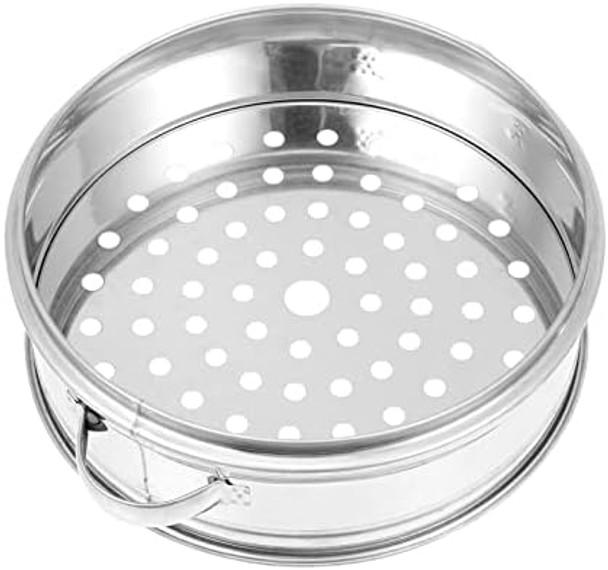 Multi-Function Kitchen Steamer Basket Stainless Steel Food Steaming Dish For Buns Rice Vegetables Easy To Clean Compact Design For Home Cooking