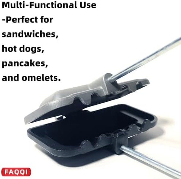 Nonstick Flip Sandwich Maker And Grill Pan For 4W1H Sandwich Maker Breakfasts—Perfect For Pancakes Toast Omelets Grilled Cheese And Hot Dogs