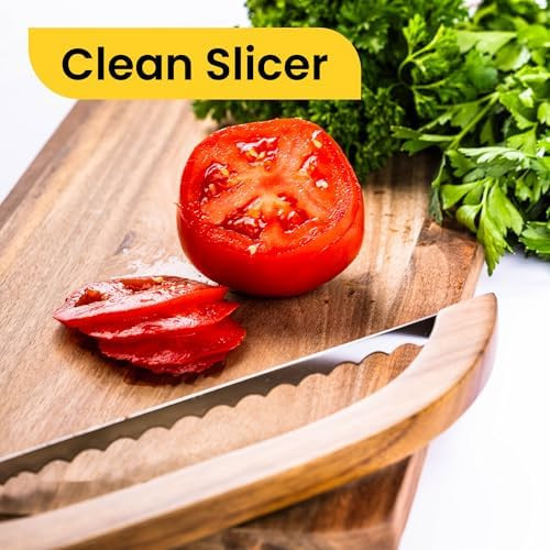 Bread Slicer for sourdough bread artisan bread bread loaf baguette. Bread knife 10" serrated lightweight comfortable to grip and stylish. Doubles as a meat slicer cheese cutter pastry cutter