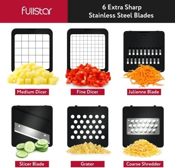 Fullstar 10 In 1 White Chopper And 20 Pack Food Container