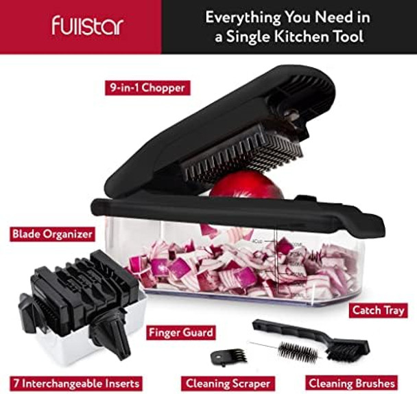 Fullstar Bundle: Chopper And 2 Piece Silicone Lids