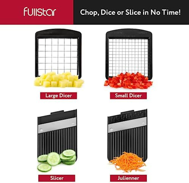 Fullstar 8 In 1 Black Chopper + 20 Pack Food Container