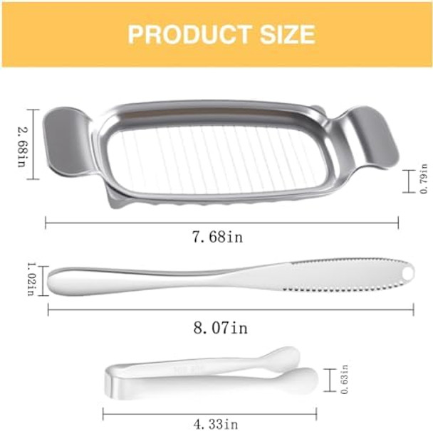 Butter Slicer Cutter Stainless Steel Set Multi-Function Single Stick Slicers For Squares 3 In 1 Spreader Knife With Holes In Blade Butter Slicer Cutter Stainless Steel Set Multi-Function Single Stick Slicers For Squares 3 In 1 Spreader Knife With Holes In Blade