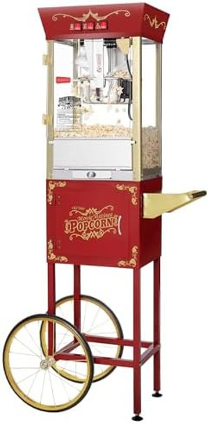 Superior Popcorn Hot And Fresh Popcorn Machine - Black 8 Ounces