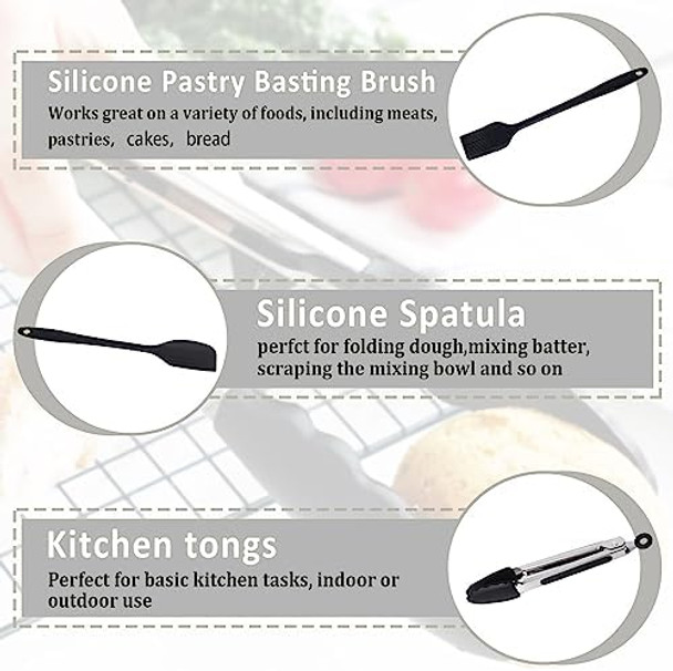 Air Fryer Rack Compatible With Ninja Foodi Grill Xl Air Fryer Fg551 Ig601 Ig651 Indoor Grill Comes With Basting Brush Spatula And Kitchen Tongs