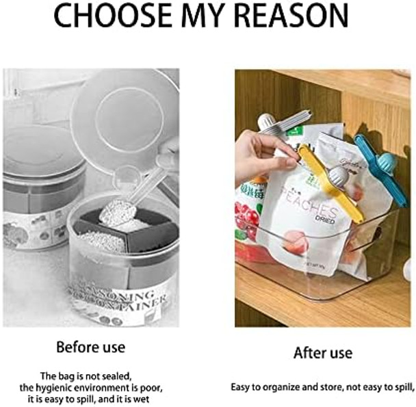 2 Pcs Pouring Clips Food Sealing Clip Package With Pour Spout For Packaged Items Such As Coffeesugarcereal Washing Powder Whipping Cream Rotation Cover (Yellow) Hrf-Dtxp-01 2 Pcs Pouring Clips Food Sealing Clip Package With Pour Spout For Packaged Items Such As Coffeesugarcereal Washing Powder Whipping Cream Rotation Cover (Yellow) Hrf-Dtxp-01