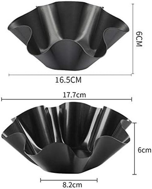 4Pcs Tortilla Maker Nonstick Taco Shell Maker Salad Bowl Carbon Steel Baking Molds For Kitchen