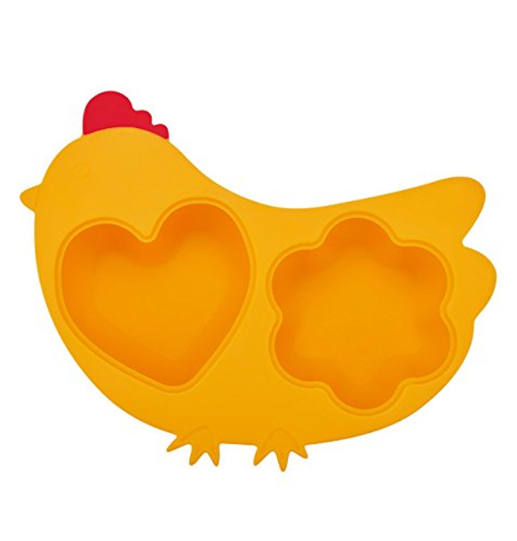 Innobaby Din Din Smart Silicone Chicken Steamer With Lid For Children Yellow (Sil-Cks03)
