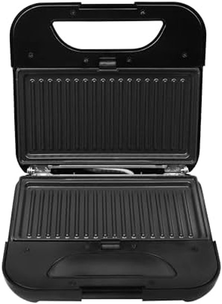 Kalorik 4-In-One Sandwich Grill And Waffle Maker With Interchageable Nonstick Plates And Cool-Touch Handle Perfect For Waffles Grilled Cheese Fried Eggs And More 800-Watts Stainless Steel