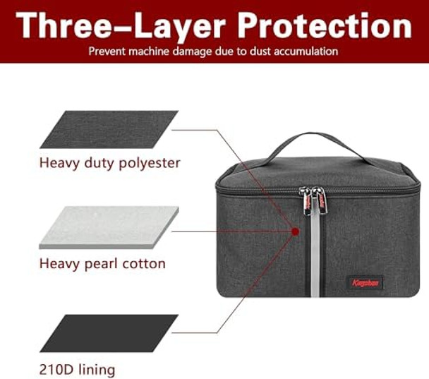 Hand Mixer Carrying Bag For Kitchenaid Mixers - Compatible With 5/6/7/9 Ultra Power Speed Models Travel Storage Box With Handle For Mixer Accessories (Case Only)-Dark Gray