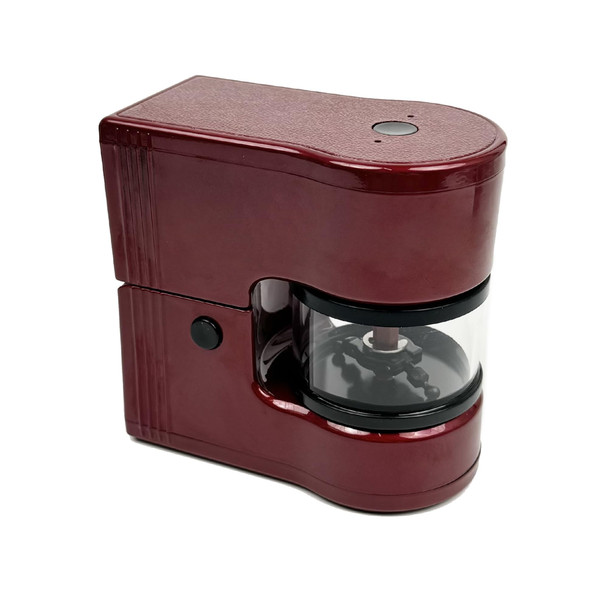 Mini Electric Herb Grinder Set Usb Rechargeable Portable Spice Grinder Automatic Rolling Machine (Red)