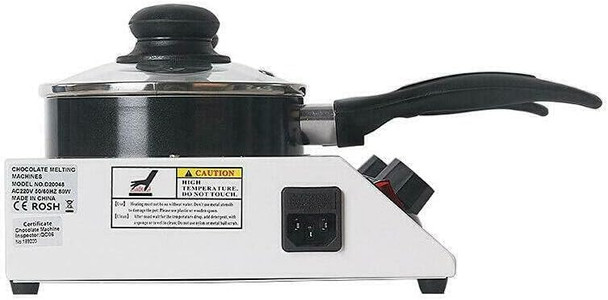80W Electric Chocolate Melting Machine Melt Chocolate Cream Butter Non-Stick Chocolate Melting Pot Aluminum Temperature Controllable Heating Pot For Cake Shops