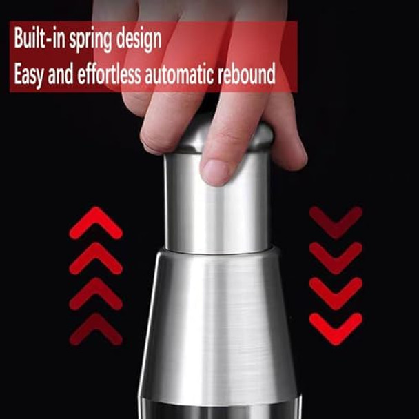 Manual Pressed Choppergourmet Slice Deluxe Choppermultifunctional Garlic Chopper Hand-Pressed Stainless Steel Kitchen Chopper For Smashing Garlic Onion Potato (1 Pcs)