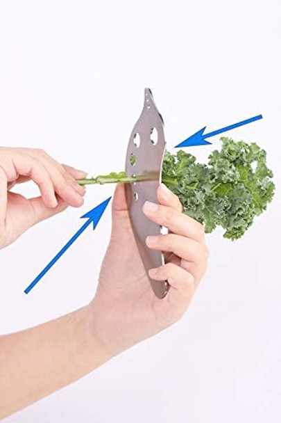 Herb Stripper Tool Kitchen Leaf Herb Stripping Gadget Cilantro Stripper For Kale Thyme Fresh Parsley Basil Rosemary Chard