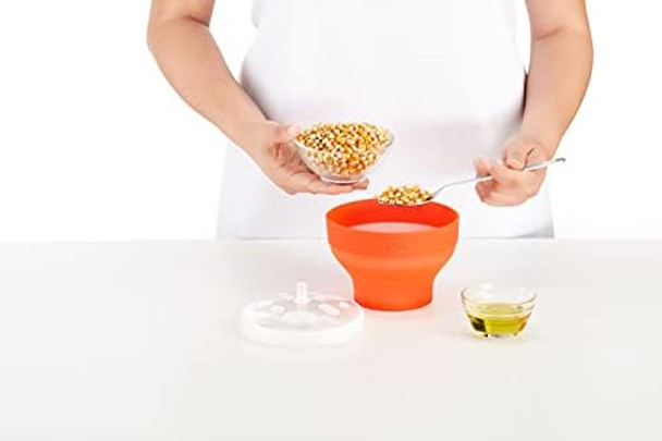 Lekue Ovo Red And Clear Platinum Silicone 3.5 Ounce Square Egg Cooker