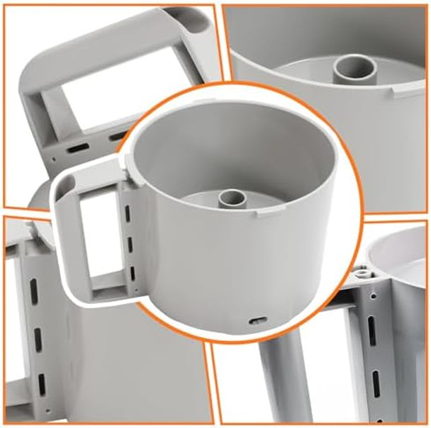 112204S Cutter Bowl Compatible With Robot Coupe R2 Bowl Food Processor Gray Bowl Compatible With Robot Coupe R2 3L Gb R2 Dice R2 Dice R2B R2N 3 Quart Bowl