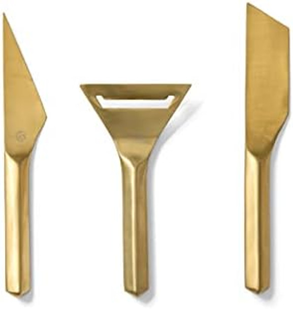 Rbt Cheese Knife Set 4 Different Cutting Surfaces Black
