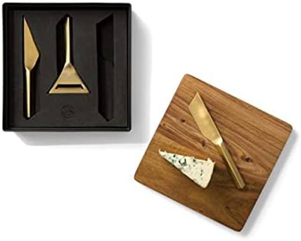 Rbt Cheese Knife Set 4 Different Cutting Surfaces Black