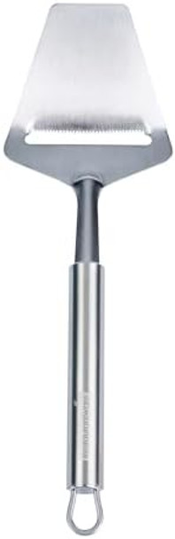 Restaurantware-German Standard Cheese Cutter 1 Heavy-Duty Cheese Plane - Ergonomic Handle Dishwashable Stainless Steel Cheese Slicer Cuts Uniform Slices For Semi-Soft Semi-Hard Or Hard Cheese