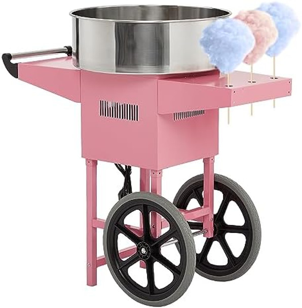 Mht-123 Makers Cotton Candy Machine With Cart Pink