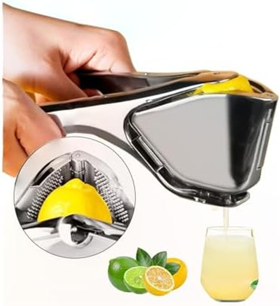 Lemon Squeezer Stainless Steel Lemon Squeezer Lemon Juicer Handheld Juice Squeezereasy To Clean Manual Juicer