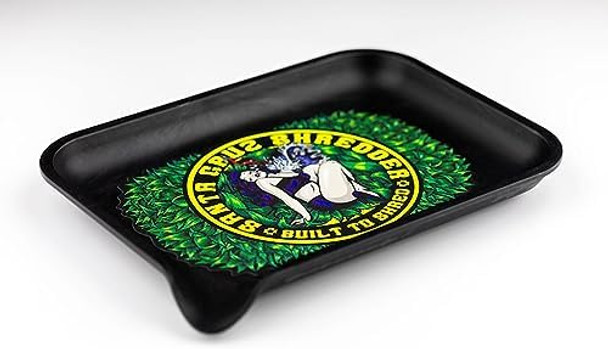 Santa Cruz Shredder Freak Brothers Black Tray - Smooth Rounded Edges Spout For Easy Filling - Durable Design For Effortless Experience - Small