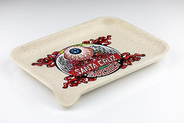 Santa Cruz Shredder Freak Brothers Black Tray - Smooth Rounded Edges Spout For Easy Filling - Durable Design For Effortless Experience - Small