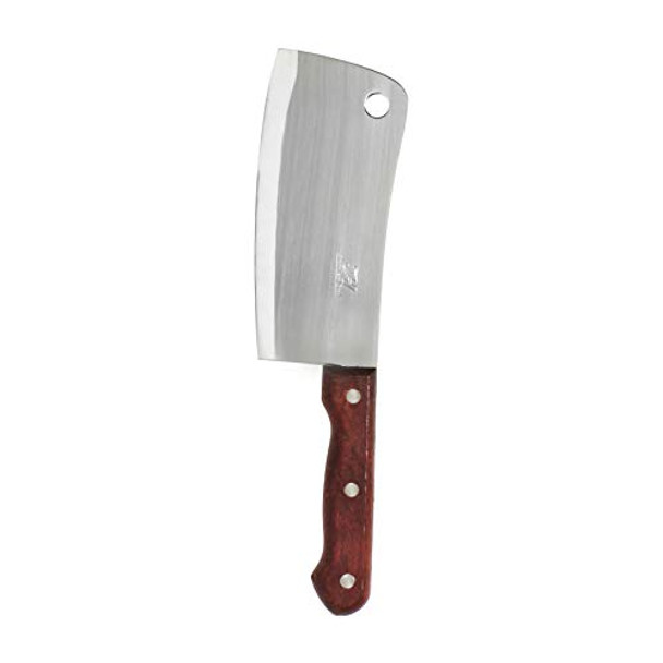 Thunder Group Ow189 Asian Cleaver 6" X 2-3/4" Riveted Wood Handle Stainless Steel Blade Pack Of 6
