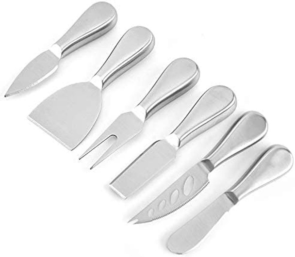 4Piece Cheese Knives Set Mini Steel Stainless Cheese Knife Set For Charcuterie Ancheese Spread Perfect For Cheese Slicer And Butter Cutter (Silver -4Pcs)