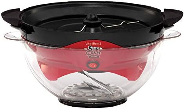West Bend Deluxe 8231 Stir Crazy Electric Hot Oil Popcorn Popper Machine Red