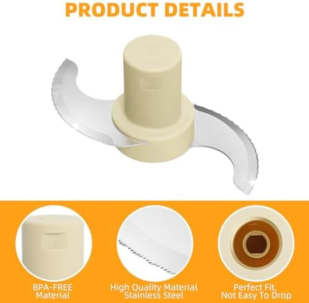 Dlc-001Txb For Cuisinart Stainless Steel Chopping Blade Dfp-14 Dfp-14Bchn Dfp-14Bcn Dfp-14Bcnr