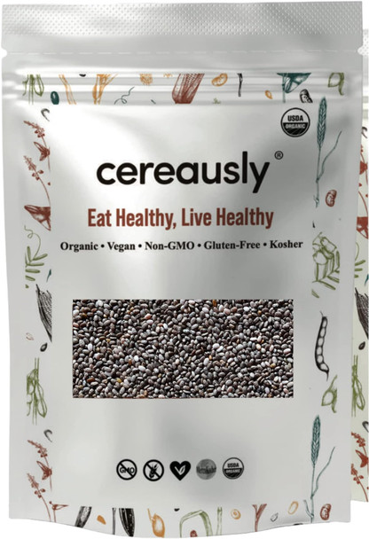 Organic Black Chia Seeds in Bulk  4 Lb  Non-GMO  Kosher  Gluten-Free Vegan Organic Black Chia Seeds in Bulk  4 Lb  Non-GMO  Kosher  Gluten-Free Vegan