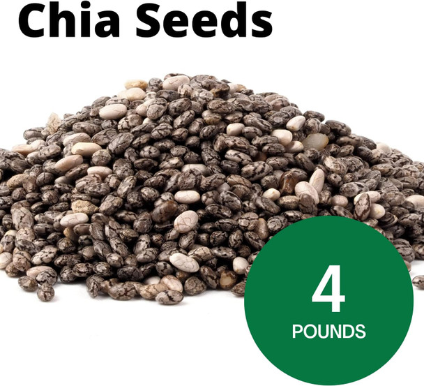 Organic Black Chia Seeds in Bulk  4 Lb  Non-GMO  Kosher  Gluten-Free Vegan Organic Black Chia Seeds in Bulk  4 Lb  Non-GMO  Kosher  Gluten-Free Vegan