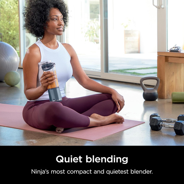 Ninja BC151NV Blast Portable Blender, Cordless, 18oz. Vessel, Personal Blender-for Shakes & Smoothies, BPA Free, Leakproof-Lid & Sip Spout, USB-C Rechargeable, Dishwasher Safe Parts, Denim Blue