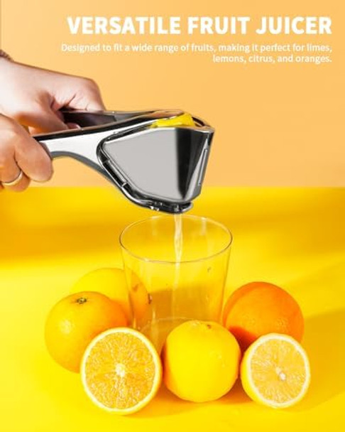 Lemon Squeezer Stainless Steel Lemon Juicer Manual Juicer For Lemon Citrus Lime Orange Handheld Citrus Squeezer
