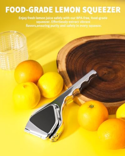 Lemon Squeezer Stainless Steel Lemon Juicer Manual Juicer For Lemon Citrus Lime Orange Handheld Citrus Squeezer