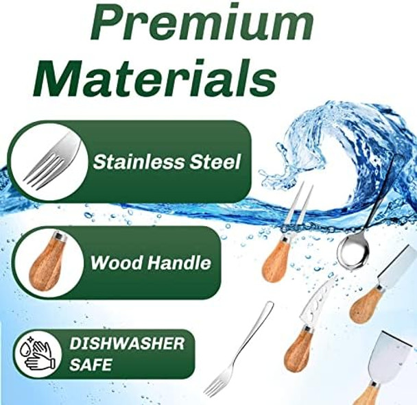 22 Pieces Cheese Knife Set Butter Spreader Knife Set Charcuterie Board Accessories Utensils Mini Serving Tongs Spoons And Forks Blank Toothpick Flags For Butter Cheese Jam And Wedding Christmas 22 Pieces Cheese Knife Set Butter Spreader Knife Set Charcuterie Board Accessories Utensils Mini Serving Tongs Spoons And Forks Blank Toothpick Flags For Butter Cheese Jam And Wedding Christmas