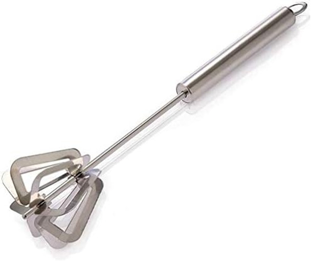 Bhati Power Semi Automatic Stainless Steel Egg Beater Lassi/Butter Milk Maker/Mixer Hand Blender/Rawai