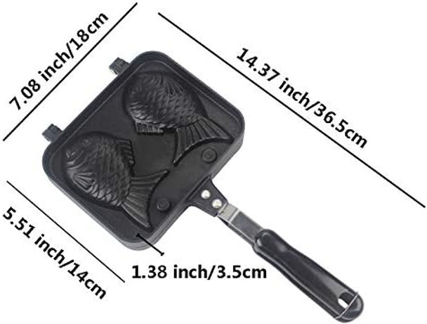 Cake Pan & Bread Maker - Aluminum Alloy Non-Stick Cake & Waffle Baking Mold (Fish Mould)
