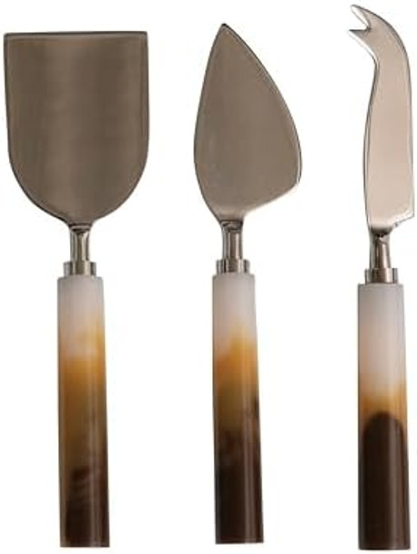 Bloomingville Stainless Steel And Resin Cheese Knives Multicolor Bloomingville Stainless Steel And Resin Cheese Knives Multicolor