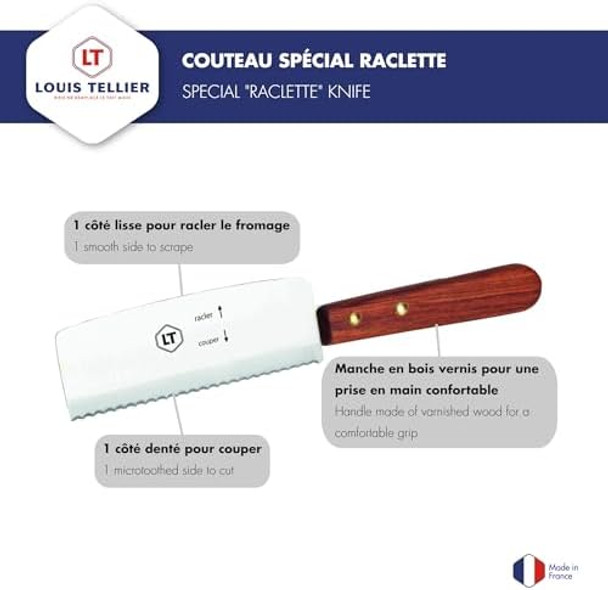 Premium Raclette Knife – Stainless Steel Blade For Perfect Cheese Slicing