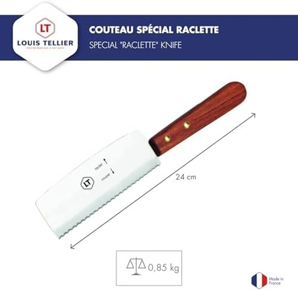 Premium Raclette Knife – Stainless Steel Blade For Perfect Cheese Slicing