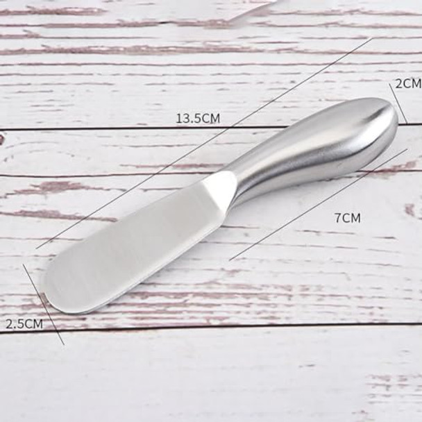 4 Pcs Stainless Steel Butter Spreaders Kitchen Cheese Knives Butter Spreading Knives Silver Cheese Spreaders Cake Cream Spreaders For Toast Sandwich