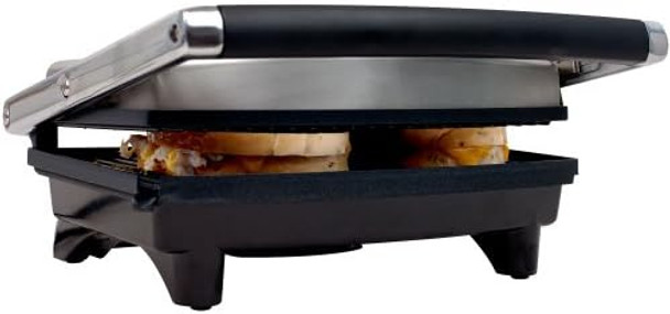 Classic Cuisine 985590Byl Panini Press Grill And Gourmet Sandwich Maker For Healthy Cooking 12" X 10" Black