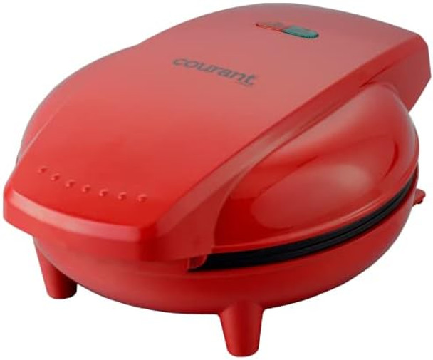 Courant Waffle Maker 7-Inch Round Waffles In Less Then 5 Minutes Delicious Belgian Waffles