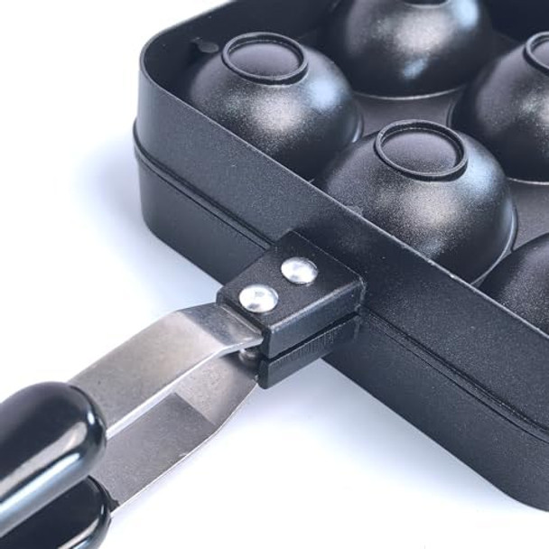 Smiling Egg Waffle Maker Pan Waffle Cake Mold Pot Non-Stick Double Side Egg Waffle MakerComes With Silicone Oil BrushStirrer And Cleaning ClothPerfect For Kids' Breakfast