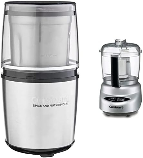 Cuisinart Sg-10 Electric Spice-And-Nut Grinder Stainless/Black Mini Cuisinart Sg-10 Electric Spice-And-Nut Grinder Stainless/Black Mini