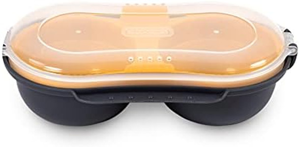Dexas Duo Egg Cooker/Microwave Egg PoacherBlack/YellowGec2-1235-432 Dexas Duo Egg Cooker/Microwave Egg PoacherBlack/YellowGec2-1235-432