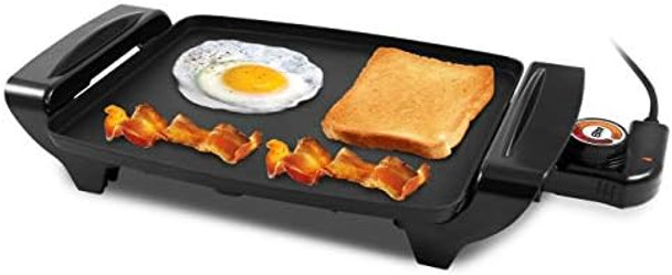 Elite Gourmet Egr2722A Electric 10.5" X 8.5" Griddle Cool-Touch Handles Non-Stick Surface Removable/Adjustable Thermostat Skid -Rubber Feet Black Elite Gourmet Egr2722A Electric 10.5" X 8.5" Griddle Cool-Touch Handles Non-Stick Surface Removable/Adjustable Thermostat Skid -Rubber Feet Black