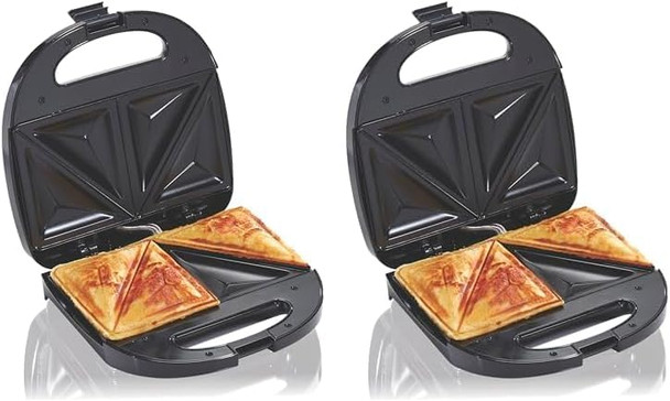 Hamilton Beach Electric Sealed Sandwich Maker Grill With Pfas- Nonstick Plates Makes Stuffed French Toast Omelets Compact & Easy To Store Black (25430G) Hamilton Beach Electric Sealed Sandwich Maker Grill With Pfas- Nonstick Plates Makes Stuffed French Toast Omelets Compact & Easy To Store Black (25430G)